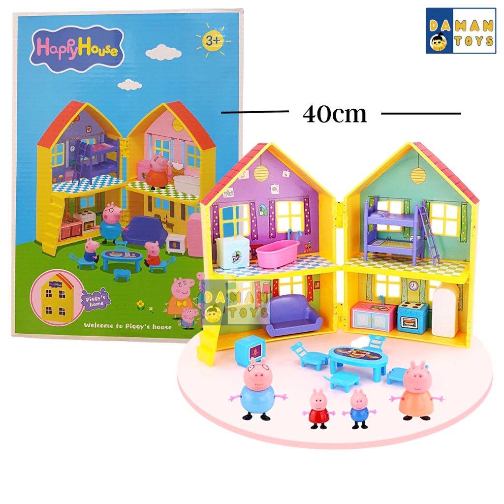 Ω Mainan Rumah Rumahan Peppa Pig Piggy's Home Hadiah Kado Anak Perempuan ۩