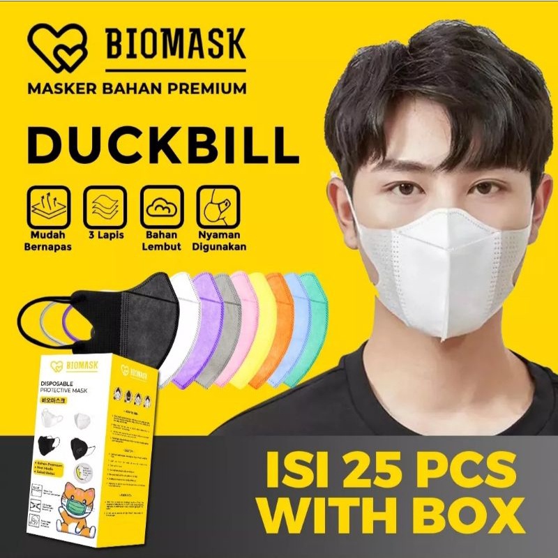 Jual BIOAQUA / BIOMASK Masker Disposable Face Mask Duckbill / KF94 ...