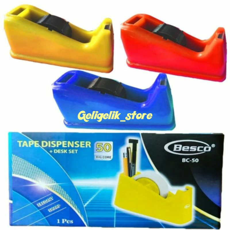 Jual Tape Dispenser Besar BESCO / Dispencer / Tempat Isolasi 1 Inch Shopee Indonesia