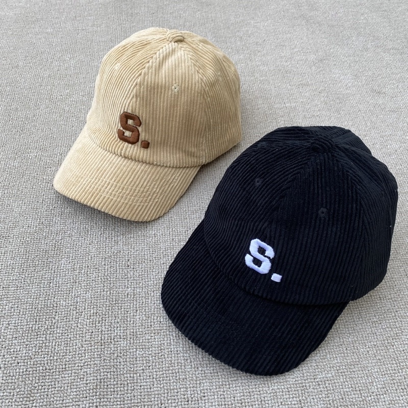 Jual Lemoolen - Baseball Cap Kids inisial S Premium | Topi anak 1-7th ...