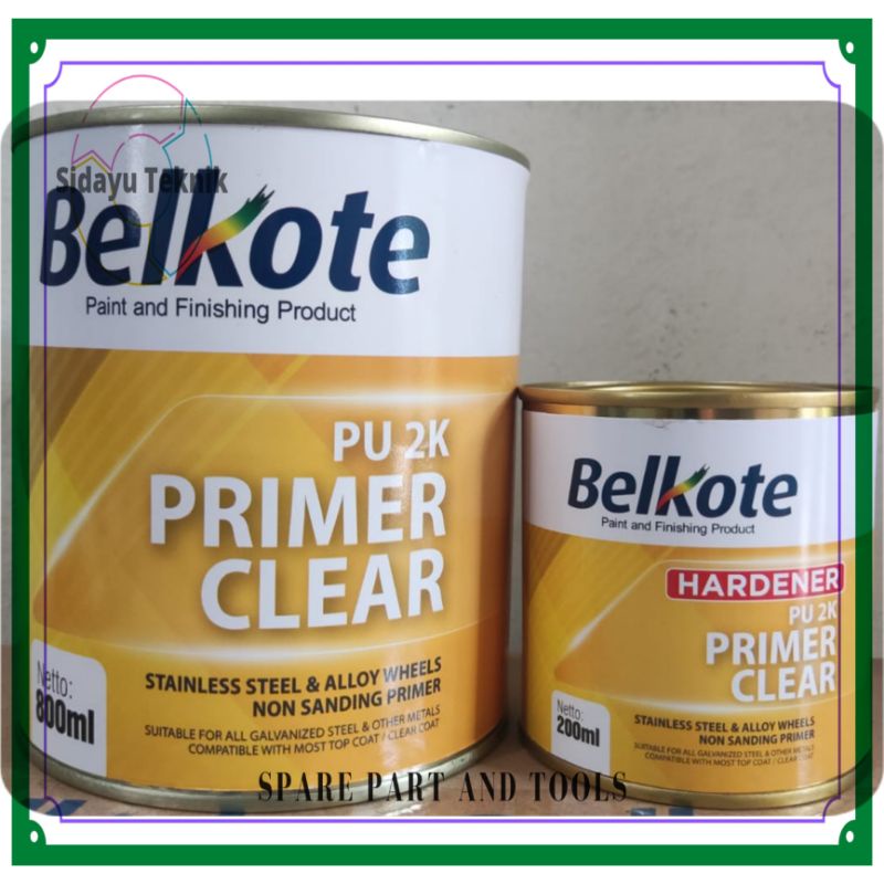 Jual Cat Belkote Primer Clear Galvanis Pu K Liter Shopee Indonesia