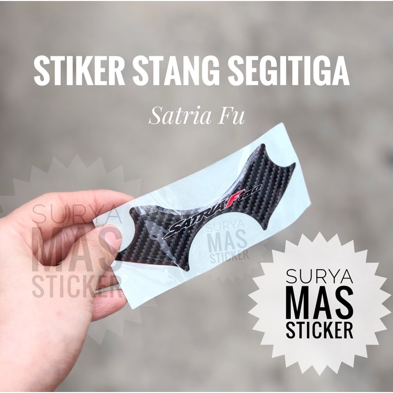 Jual Stiker Stang Segitiga Atas Suzuki Satria Fu Timbul Shopee Indonesia