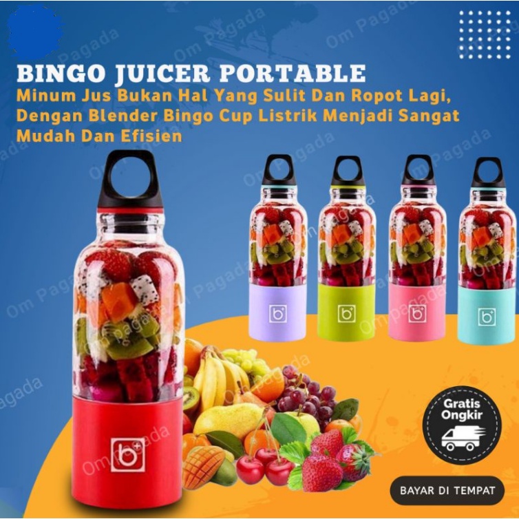 Jual BINGO Juicer Cup Portable Blender Portable Travel Mini Elektrik ReChargeable Alat Jus