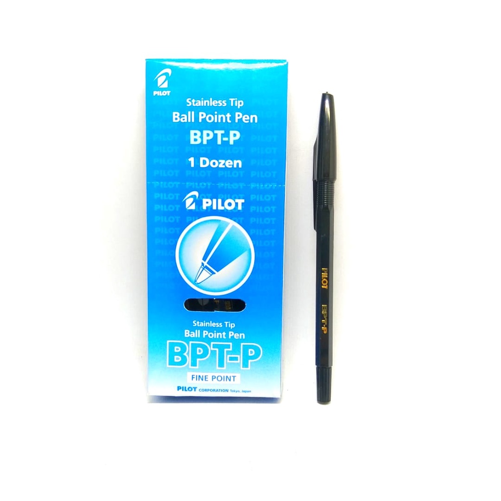 Jual (1 Lusin) Bolpen/Ballpoint/Pulpen/Ballpen Pilot BPTP Hitam/ Bulpen ...