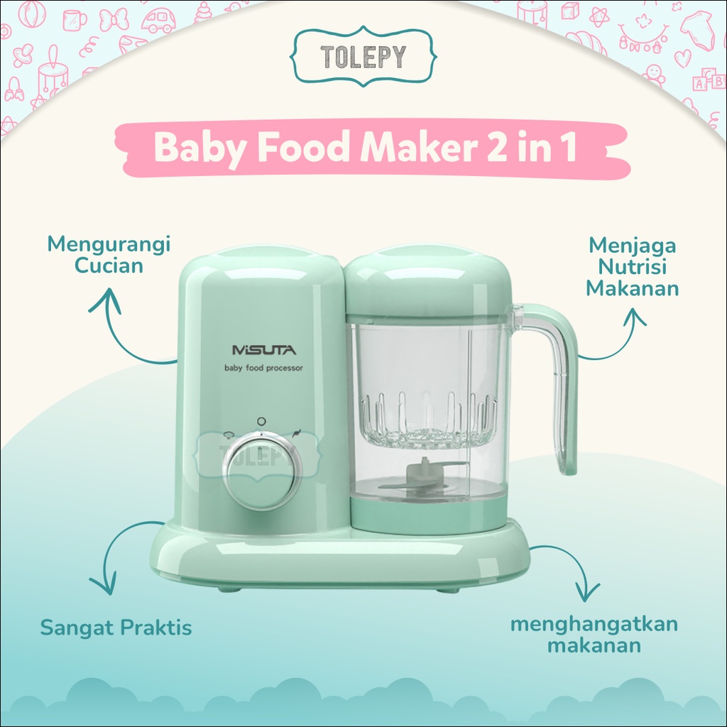 Jual Baby Food Maker 2 in 1 Baby Food Maker Pembuat Makanan Bayi Food