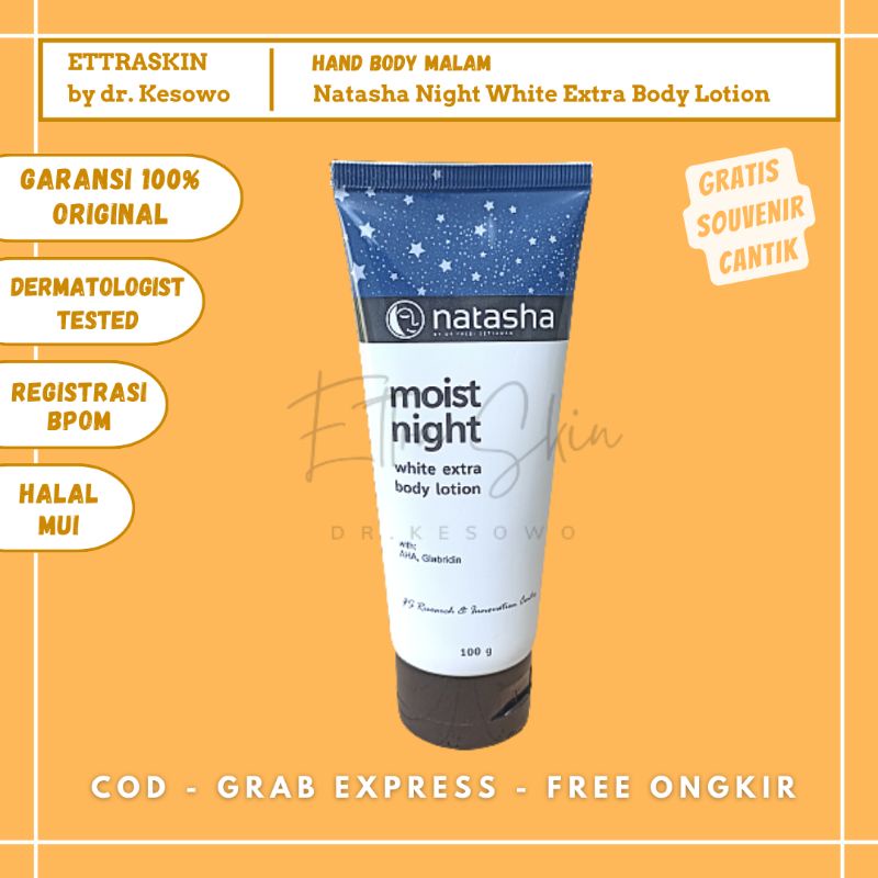 Jual Natasha Skincare Moist Night White Extra Body Lotion