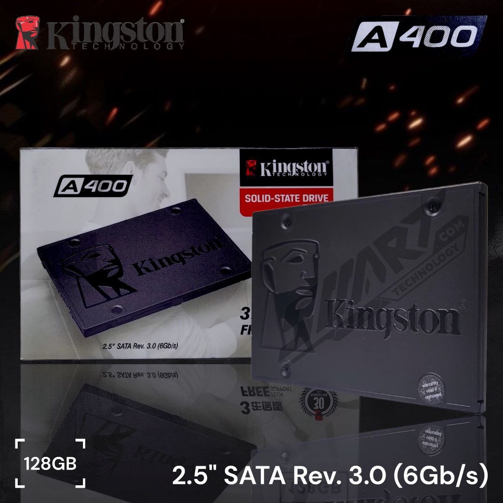 Jual SSD Kingston A400 SATA 2.5" 128GB/256GB/512GB - 128GB | Shopee ...
