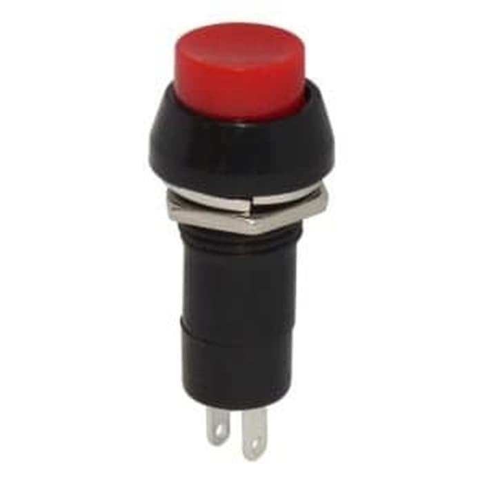 Jual Saklar Push On Off Bulat Merah (Tombol Switch Model OnOff Bulat ...