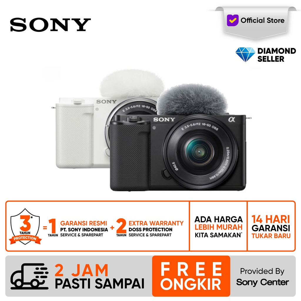 Jual Sony ZV E10 Sony ZVE10 Mirrorless Camera Kit 1650mm Shopee