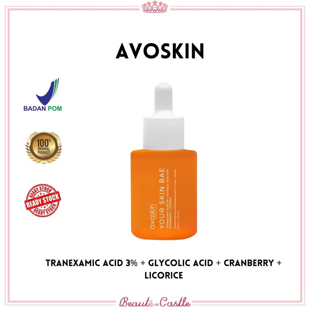 Jual AVOSKIN YSB SERUM TRANEXAMIC ACID 3% + GLYCOLIC ACID + CRANBERRY