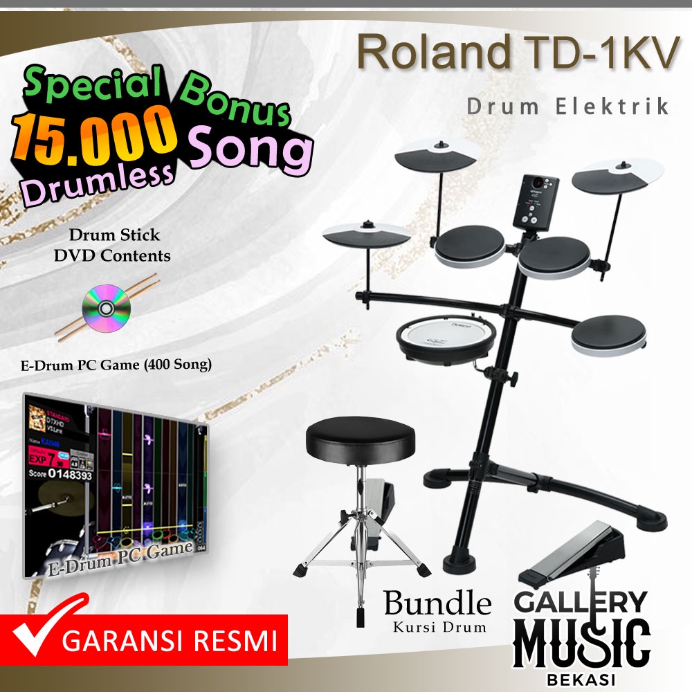 Jual Roland TD 1KV Drum Elektrik / TD1KV / TD1 KV VDrums Electric Drum ...