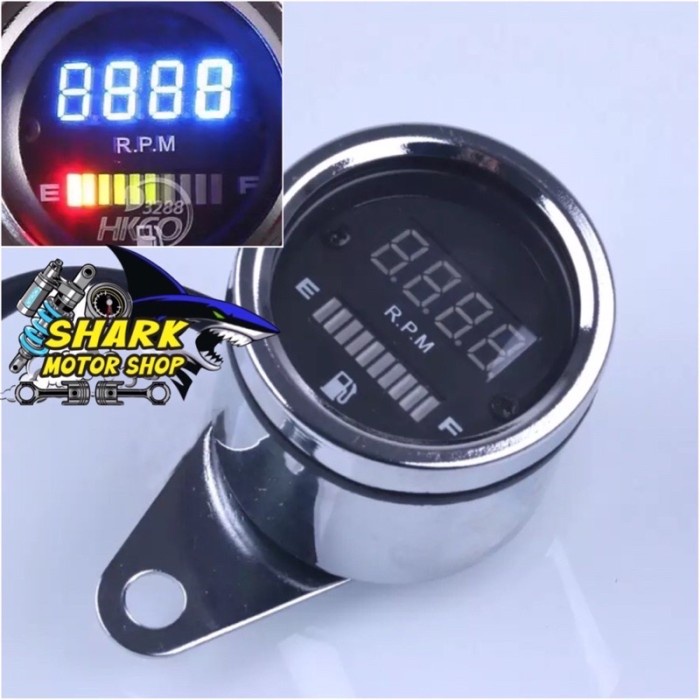 Jual Kabse Tachometer Rpm Digital + Amper Bensin Orbis Universal ...