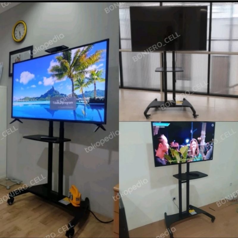 Jual North Bayou Ava 1500 Standing TV Stand TV Roda Bracket TV LCD, LED ...