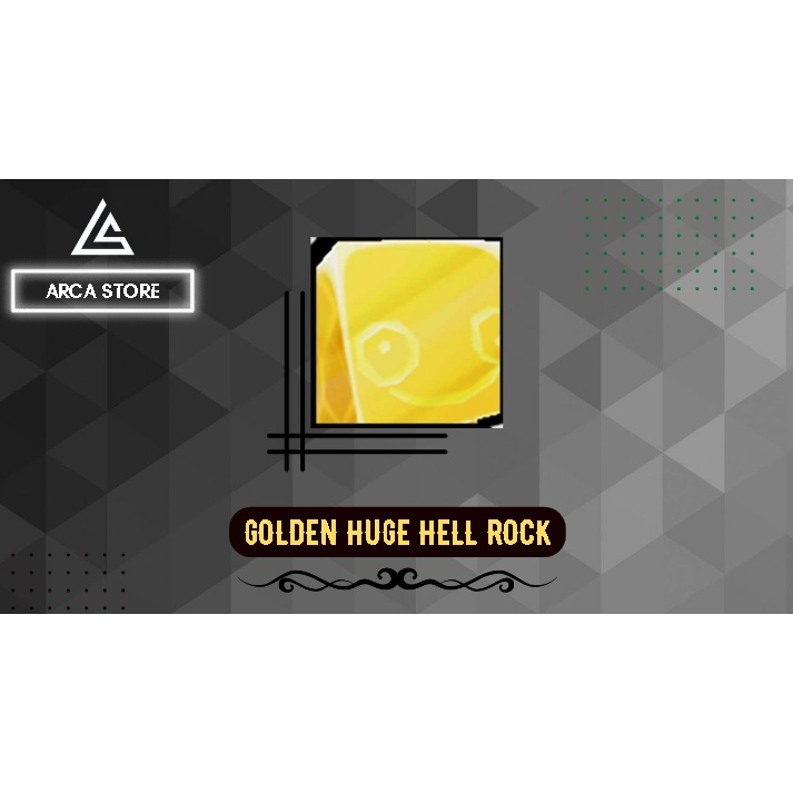 Jual GOLDEN HUGE HELL ROCK ( EXCLUSIVE ) - PET SIMULATOR X | Shopee ...