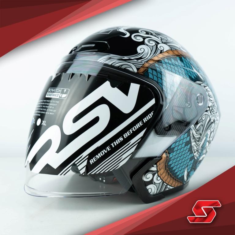 Jual Helm RSV New Windtail Ryujin | Shopee Indonesia