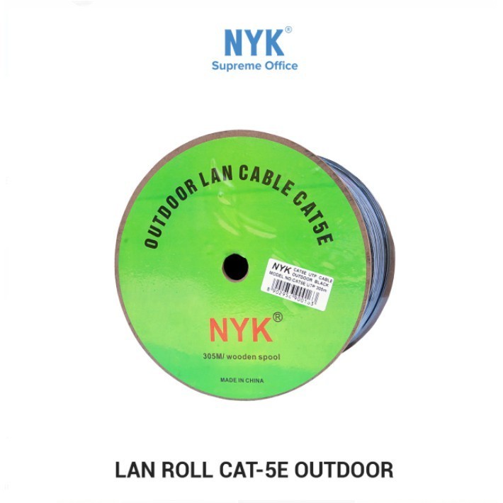 Jual Kabel Lan NYK Cat 5 Roll Outdoor | Shopee Indonesia