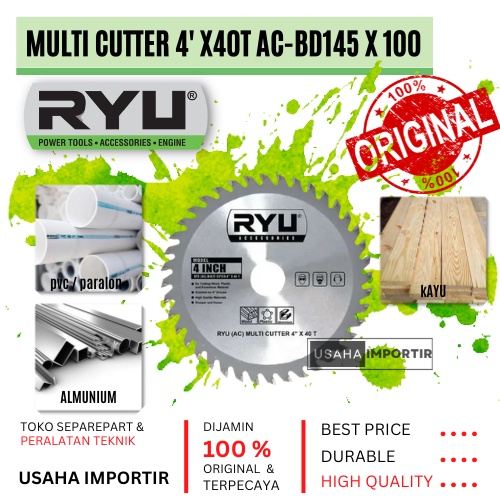 Jual Jual Multi Cutter Ac Bd Ryu Original Mata Gerinda Pisau Potong Kayu Multi Cutter Mata