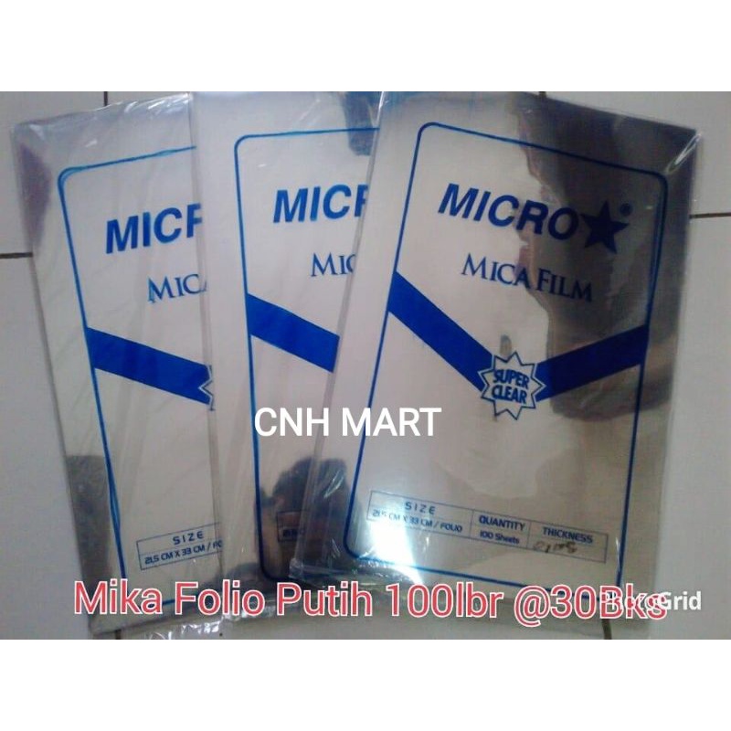 Jual Plastik Mika Jilid Transparan Ukuran F Tebal Mm Plastik