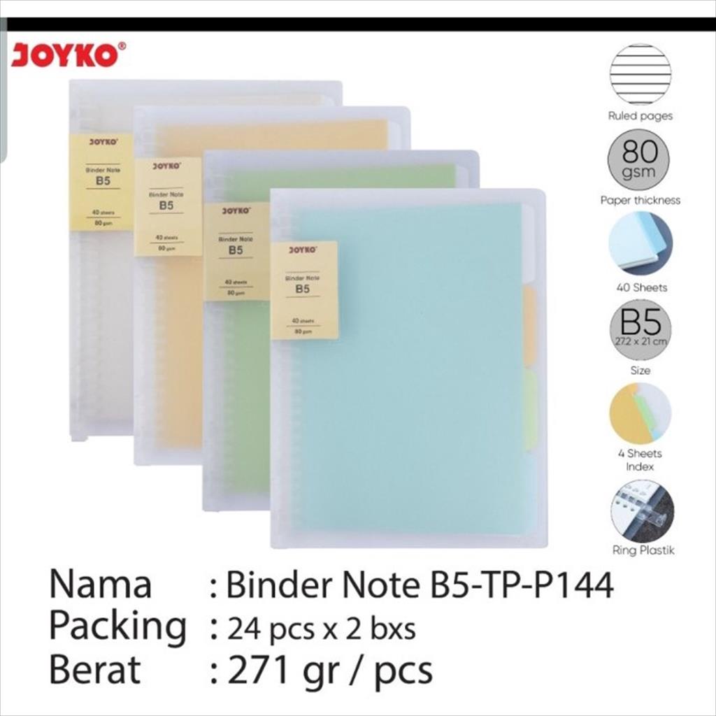 Jual Binder Note B5-TP-P144 Joyko | Shopee Indonesia