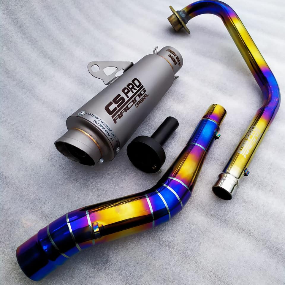 Jual 100% ORI, KNALPOT RACING CS PRO ORIGINAL TITAN SANBLASH BLUEMOON ...