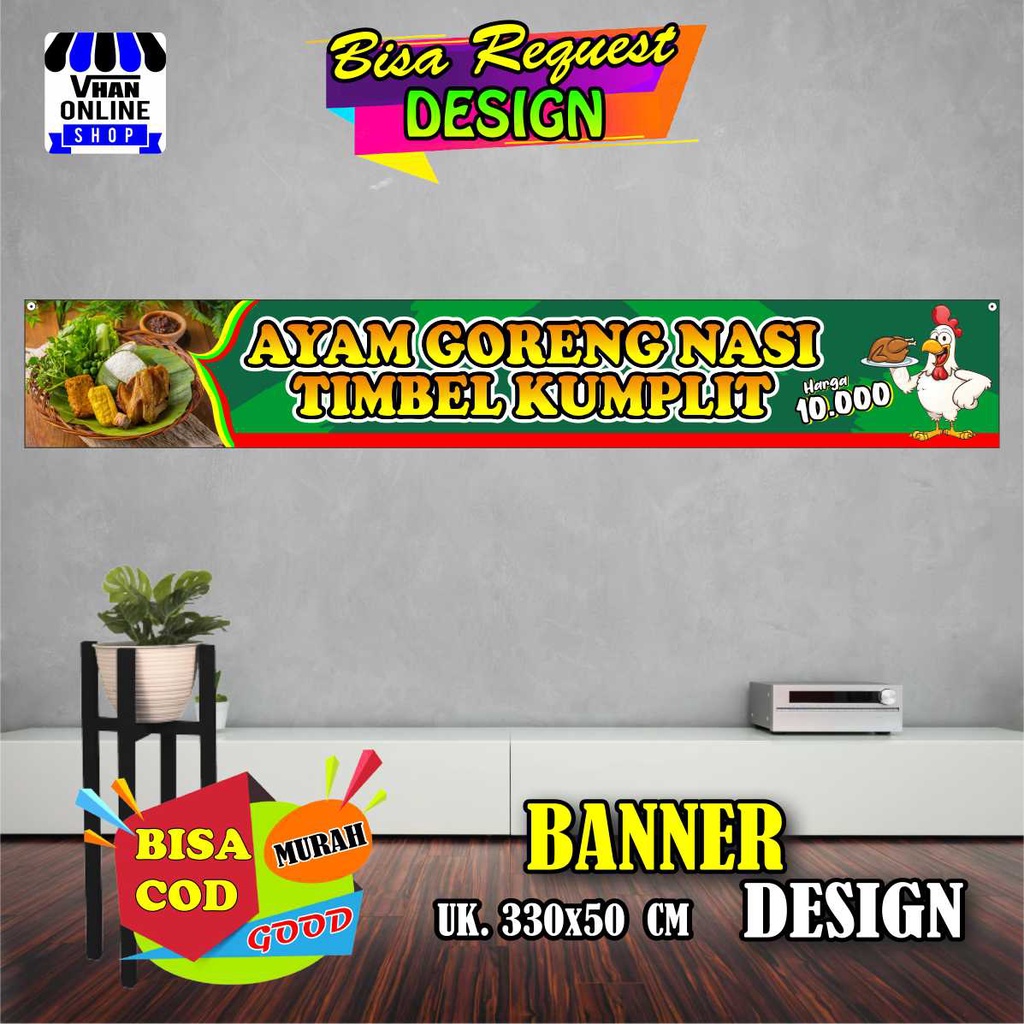 Jual Spanduk Banner Warung Makan, Banner Atap Warung, Keren Bagus ...