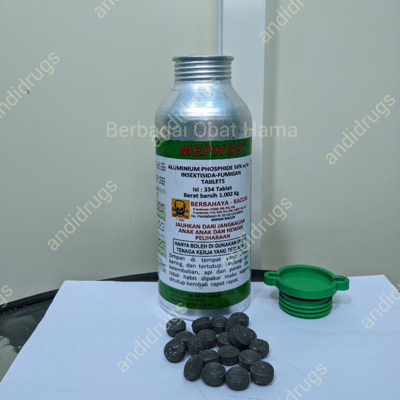 Jual MEPHOS 56TB T Obat Fumigasi kutu beras palawija jagung katul ...