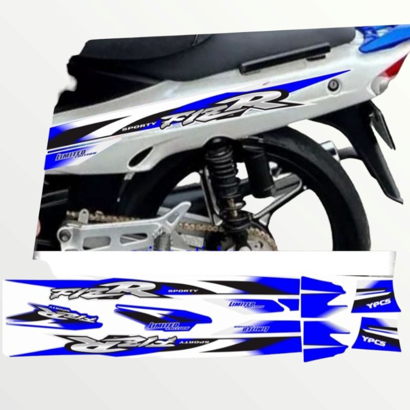 Jual Striping Sticker Fiz R F1 Zr Limited Edition Le Biru Putih Tahan Pernis Print Cutting 3873