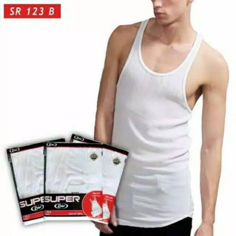 Jual RIDER SINGLET 123 B PAKAIAN DALAM ISI 1 ORIGINAL 100% | Shopee ...