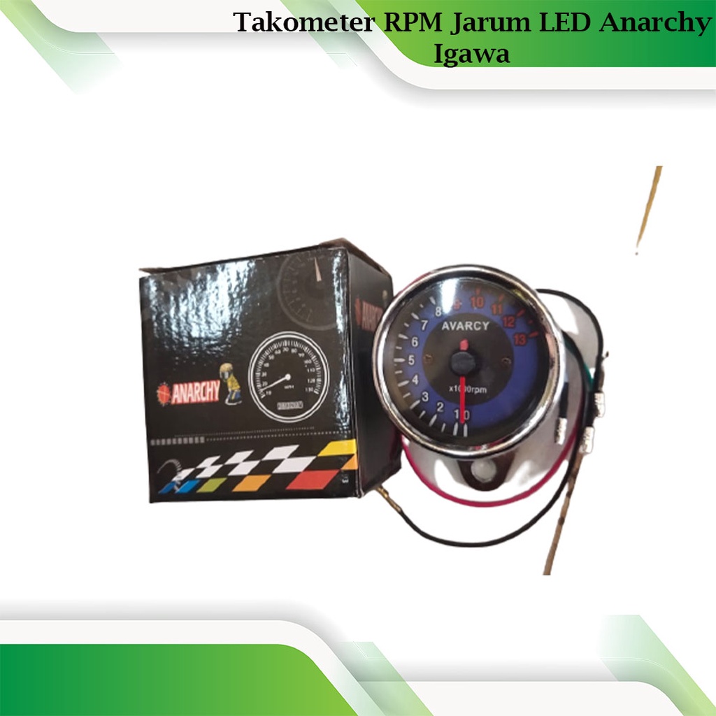 Jual Takometer RPM Jarum LED Anarchy Igawa | Shopee Indonesia