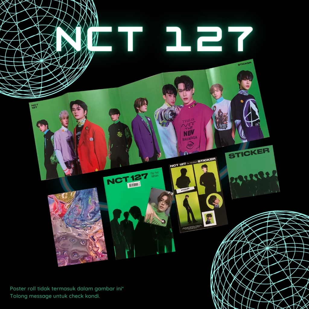 Jual [NCT 127 SET] UNSEALED Sticker Album Sticky Ver. (Yuta PC