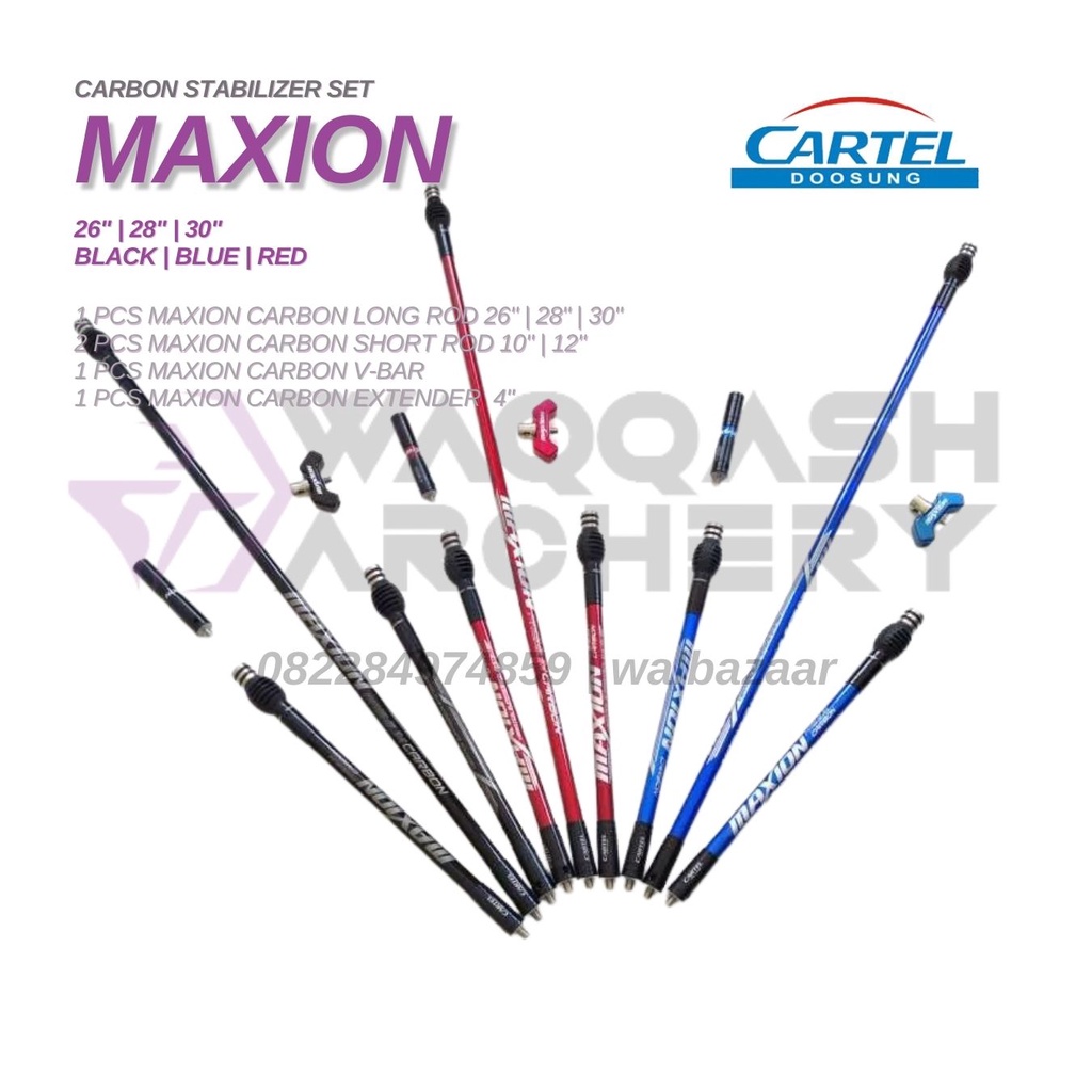 Jual CARTEL MAXION CARBON STABILIZER SET Recurve Standar Bow Original ...