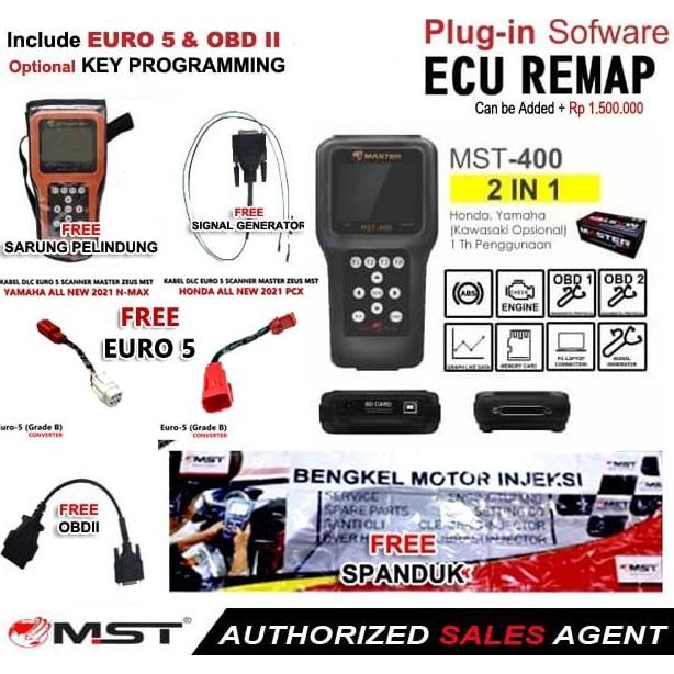 Jual Scanner motor injeksi HONDA & YAMAHA MASTER ZEUS MST 400 | Shopee ...