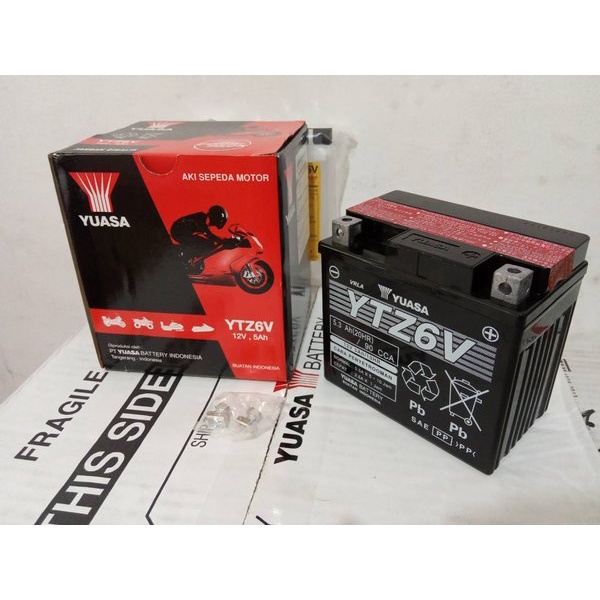 Jual Aki Motor Honda Vario 125 -150 -Cb 150 R Ytz6V Yuasa Aki Kering
