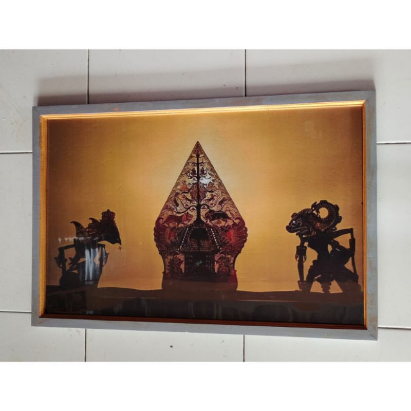 Jual Hiasan Dinding Lukisan Cetak Wayang Plus Bingkai Ukuran 85x55 Shopee Indonesia