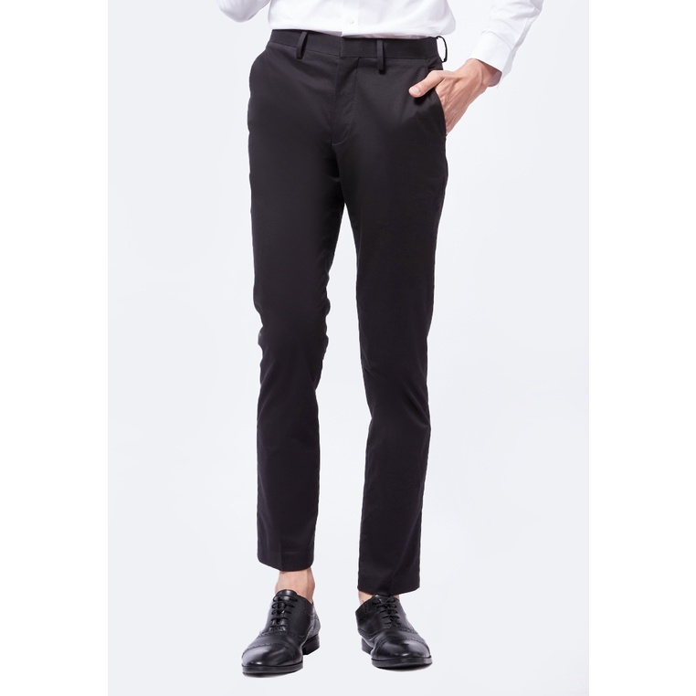 Jual Executive Slim Fit Formal Pants Black Shopee Indonesia