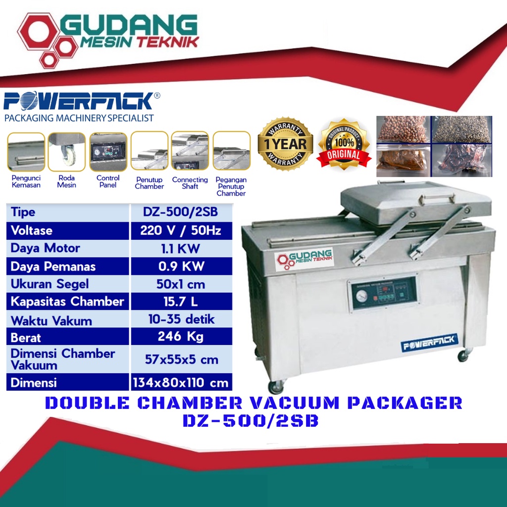 Jual Powerpack Dz Sb Vacuum Sealer Machine Mesin Vacuum Hampa Udara Shopee Indonesia