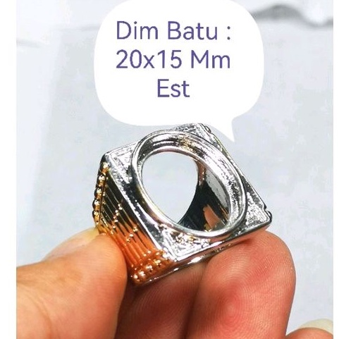Jual Ring Emban Alpaka Motif Tanam Combinasi Croom Murmer | Shopee ...