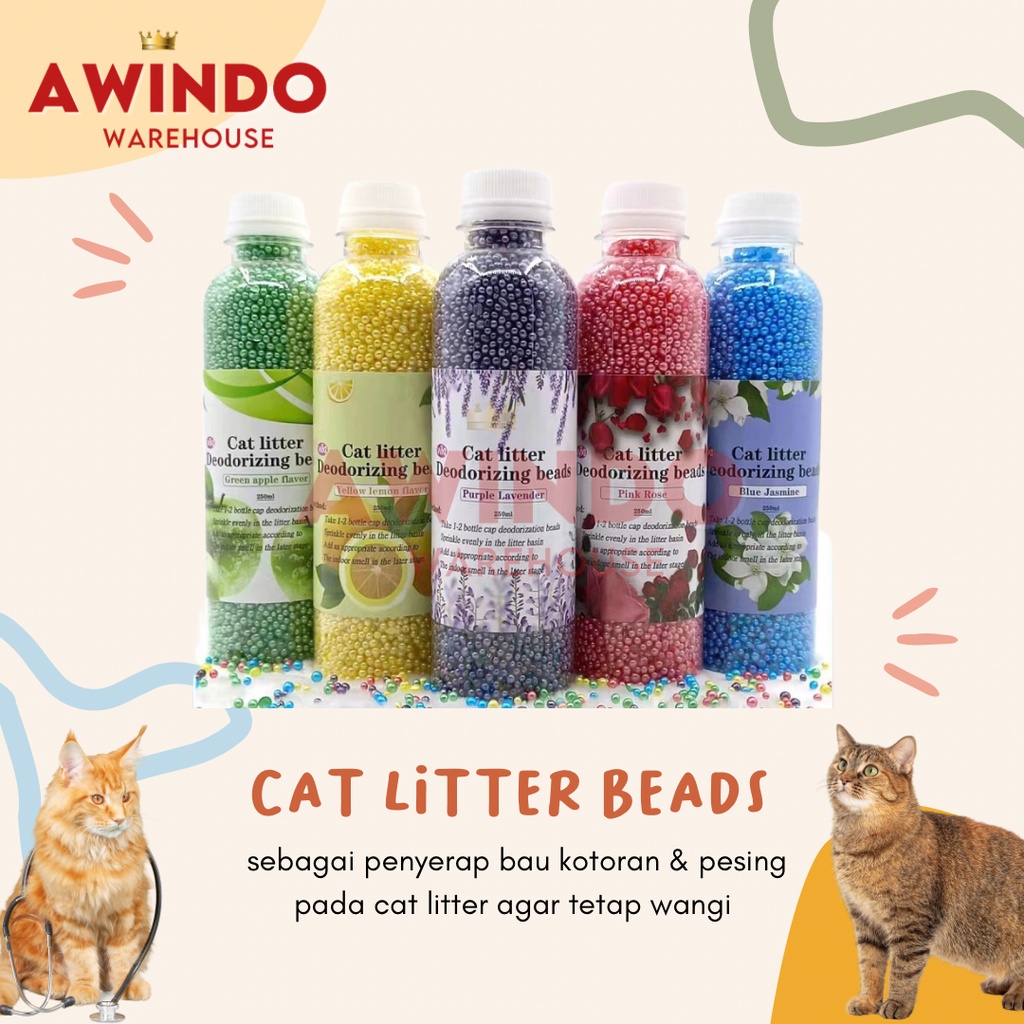 Jual CAT LITTER BEADS Pewangi Pasir Kucing Cat Litter 250gr Shopee Indonesia