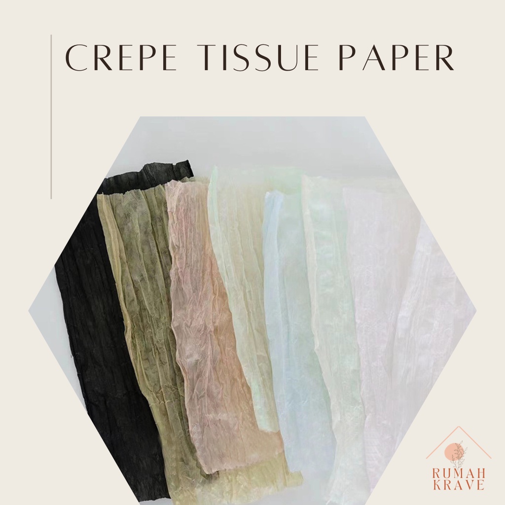Jual RUMAH KRAVE Crepe Tissue Paper Kertas Tisu Buket Bunga Shopee