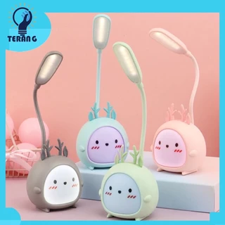 Lampu Meja LED Portable USB Plug Lucu Awet