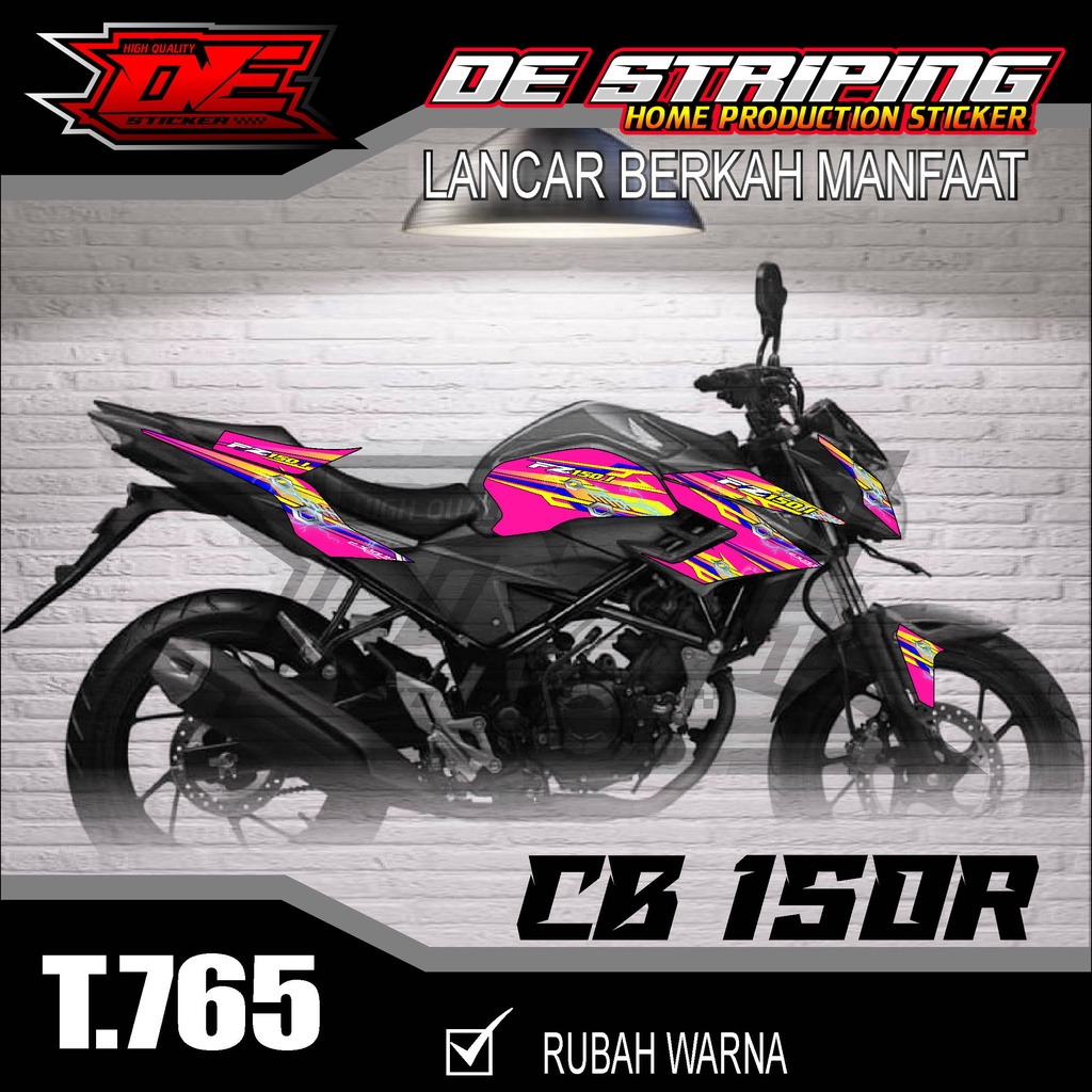 Jual Striping Stiker Motor CB 150R Semifull Keren Motif Racing T765 ...