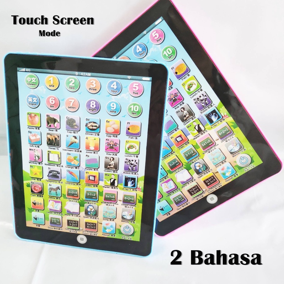 Jual Mainan Ipad 2 Bahasa Mainan Anak Tablet Edukasi Anak Playpad Mini ...