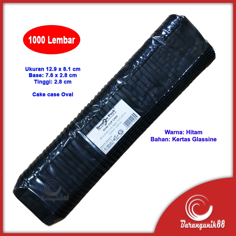 Jual Kertas Bolu Kukus Oval 129mm 1000 Lembar Risole Risol Cake Case ...