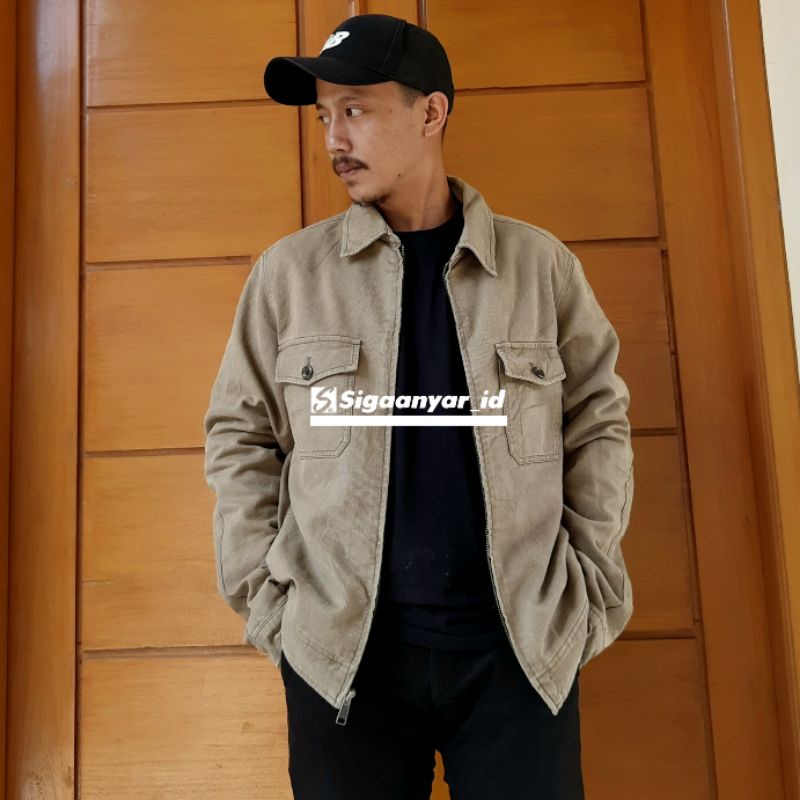 Gab's Trucker Piece Dyed AAJC162E1023 Jaket Pria main image 1