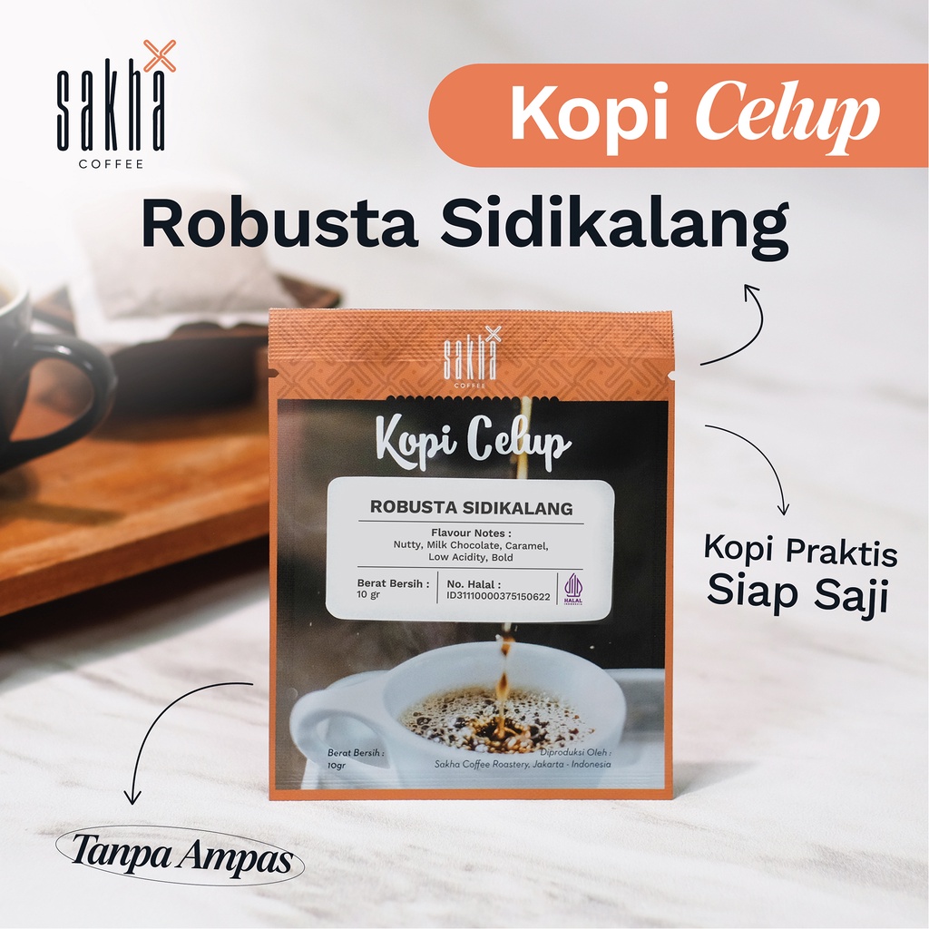 Jual Kopi Sachet Celup Robusta Sidikalang Coffe Saset Murni Tanpa Ampas