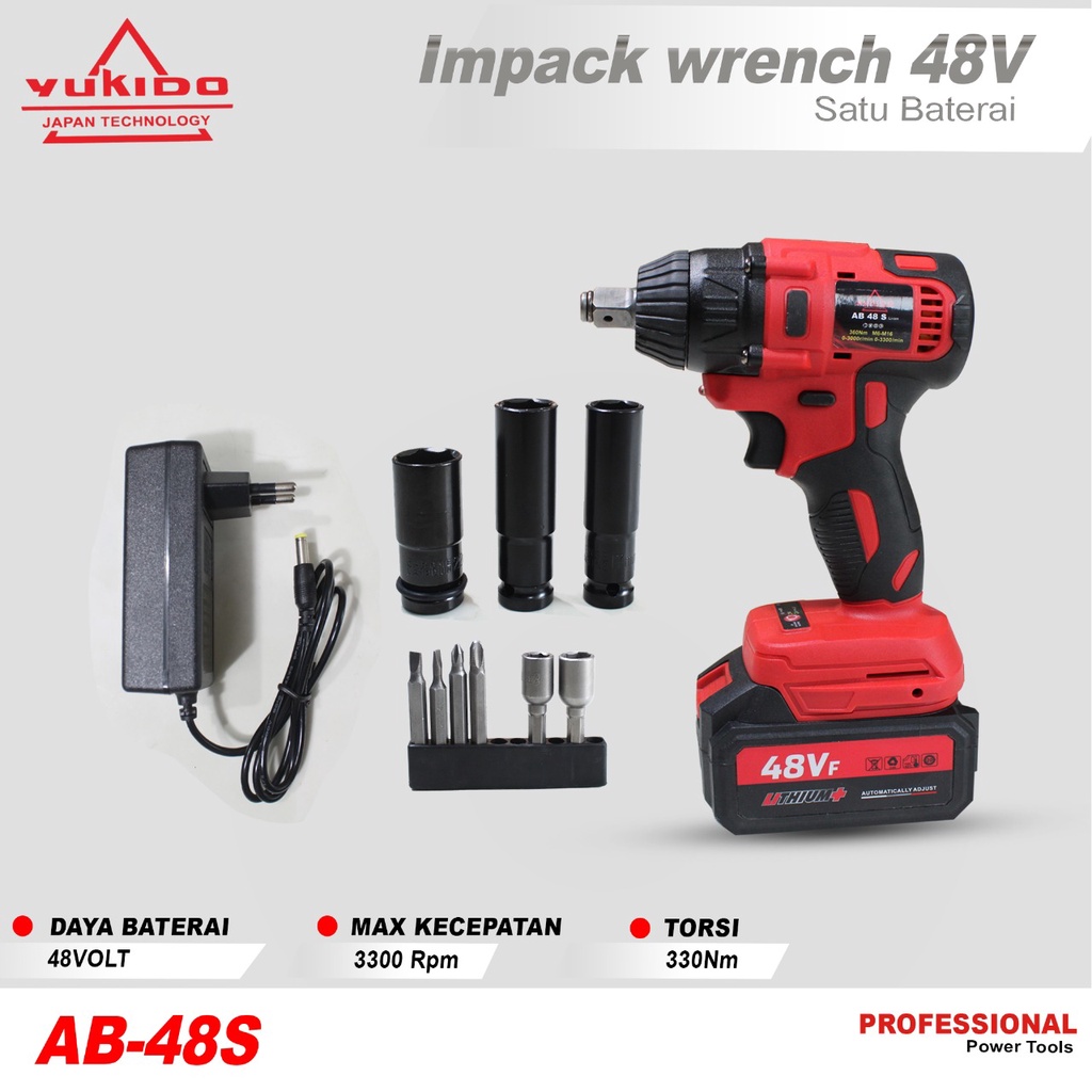 Jual MURAH ORI TEKIRO RYU IMPACT WRENCH CORDLESS 20 V RYU RCW20V Mesin ...