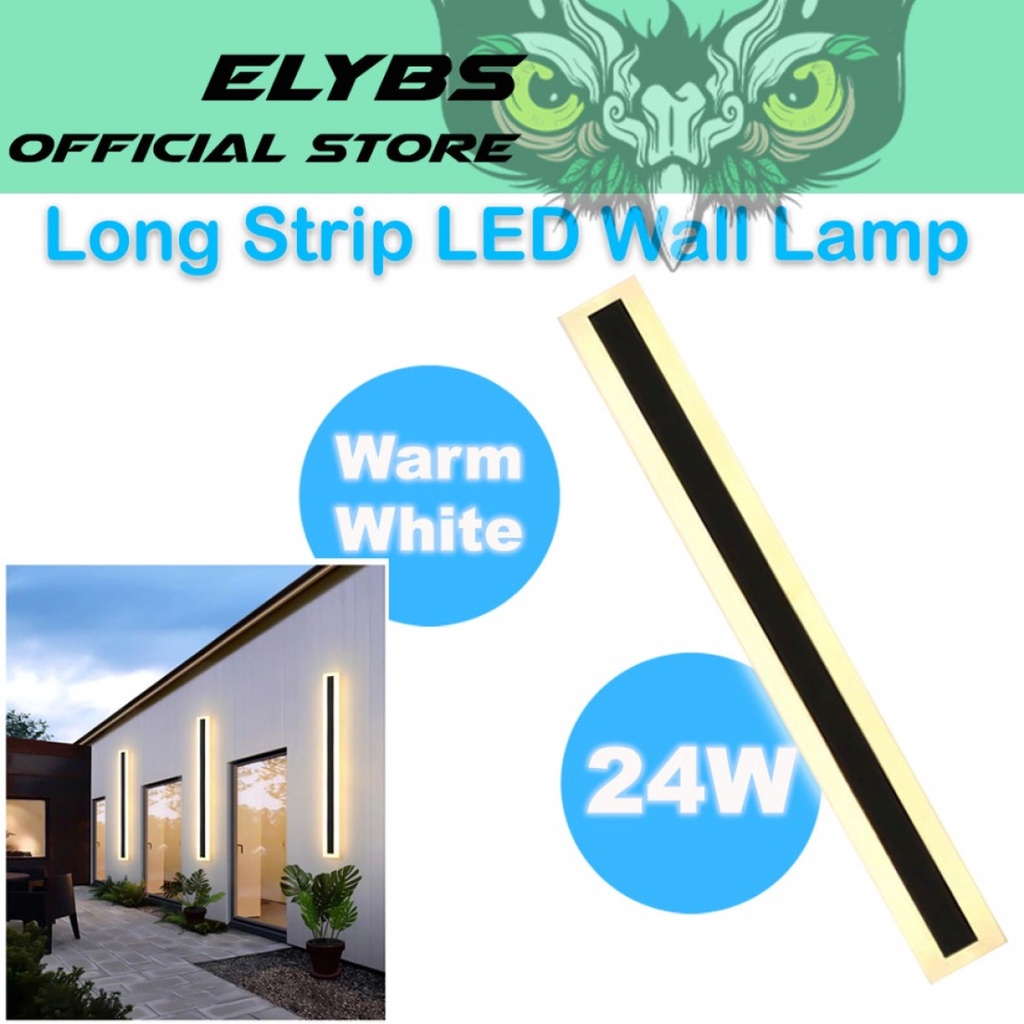 Jual Lampu Dinding Panjang Hias Dekorasi Long Strip Led Wall Lamp 24 W Shopee Indonesia 