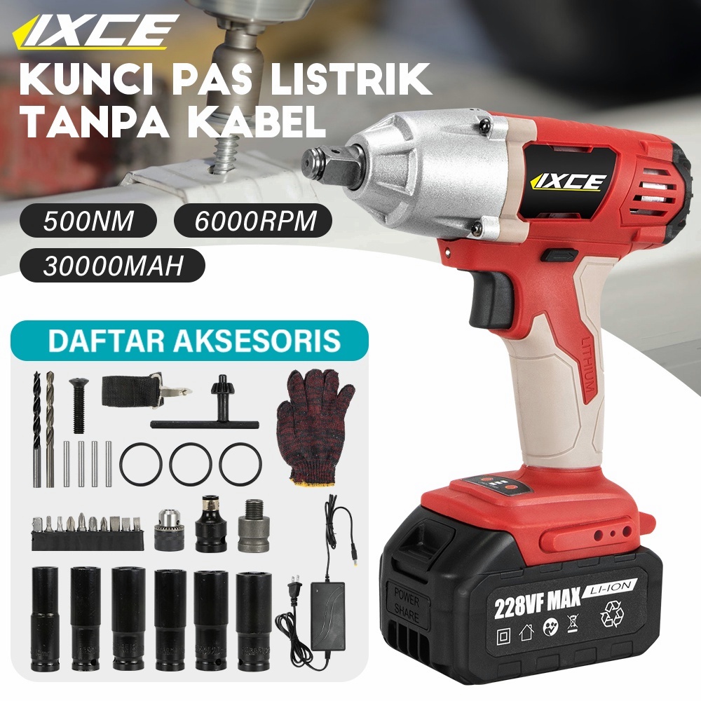 Jual Ixce Cordless Impact Wrench V N M Brushless Wrench Cordless