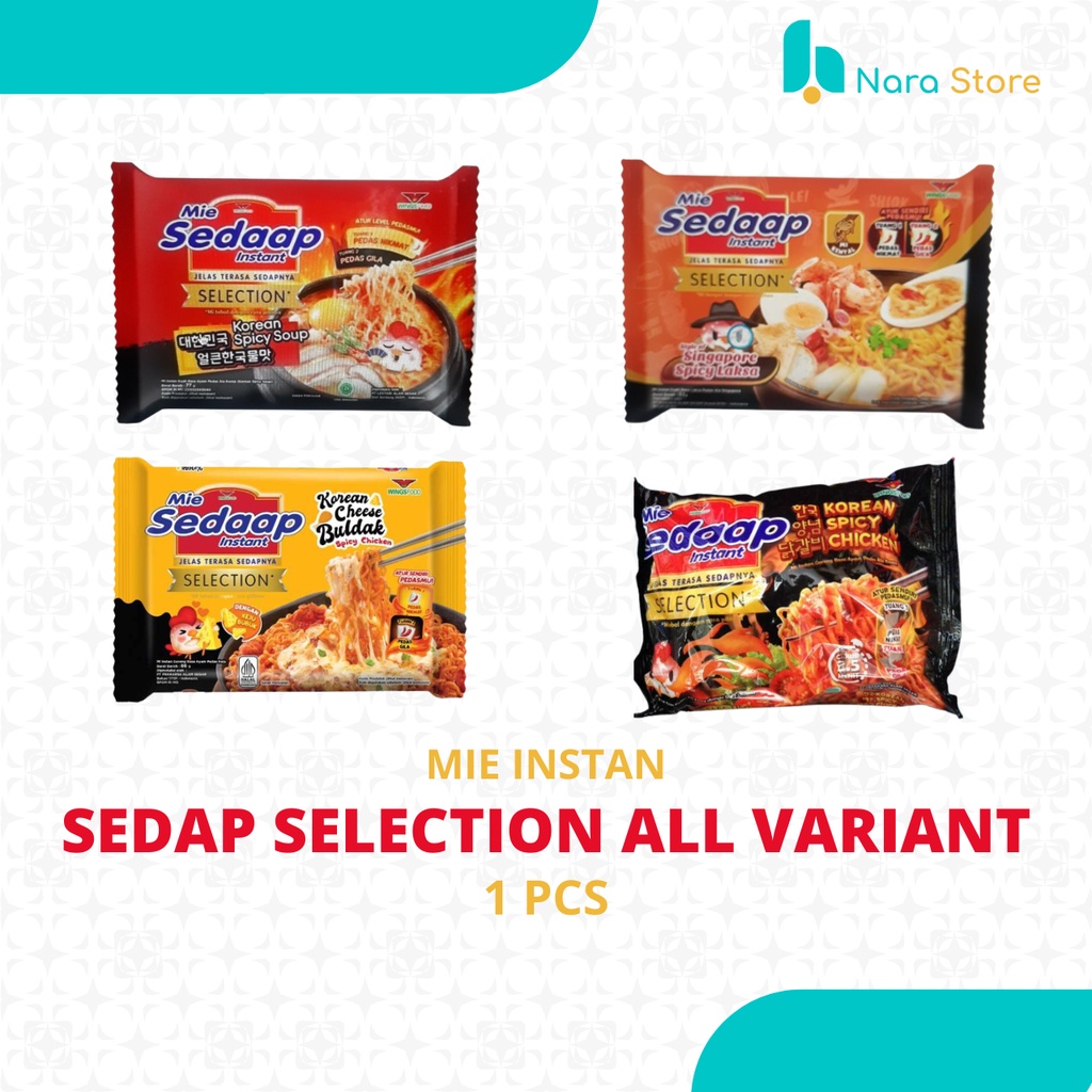 Jual Mie Sedap Selection Korean Spicy Soup Singapore Laksa Cheese