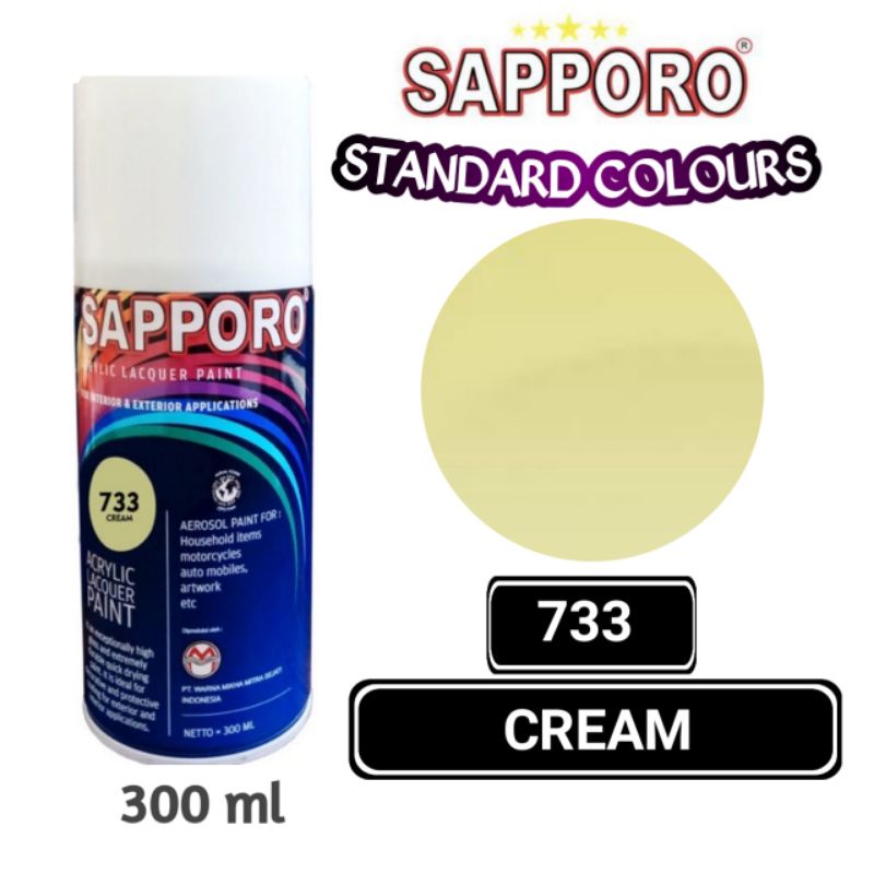 Jual 733 CREAM SAPPORO STANDAR 300ml Cat Semprot Pylok Pilok Pylox ...